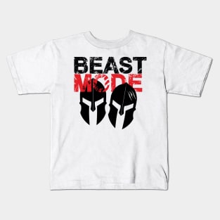 Beast Mode Spartan Kids T-Shirt